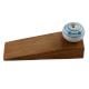 2 Pieces Blue Striped Dotted Cackle Wooden Door Stopper